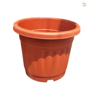Plastic Pot Brown (14-Inch)