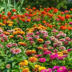 Zinnia elegans 'Pulcino Dwarf Mix'