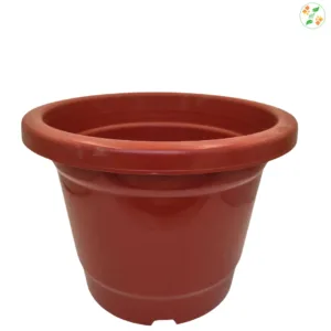 12 inch Brown Plastic Pot