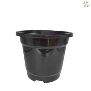 8.5 inch Black Plastic Pot