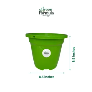 8.5 inch Green Plastic Pot