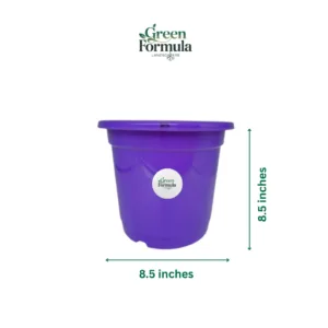 8.5 inch Purple Plastic Pot