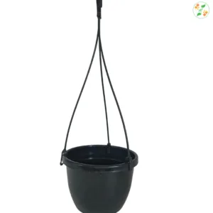 Hanging Round Plastic Pot Black
