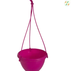 Hanging Round Plastic Pot Pink