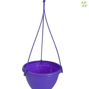Hanging Round Plastic Pot Purple