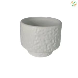 White Ceramic Flower Pot