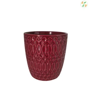 Allen + roth Red Resin Planter